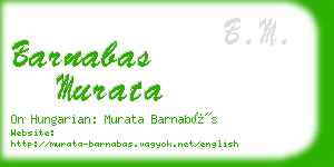 barnabas murata business card